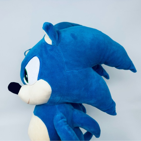 Sonic The Hedgehog Movie 2 Blue and White Plush Toy Large 22” Excellent No Tags - Picture 3 of 16